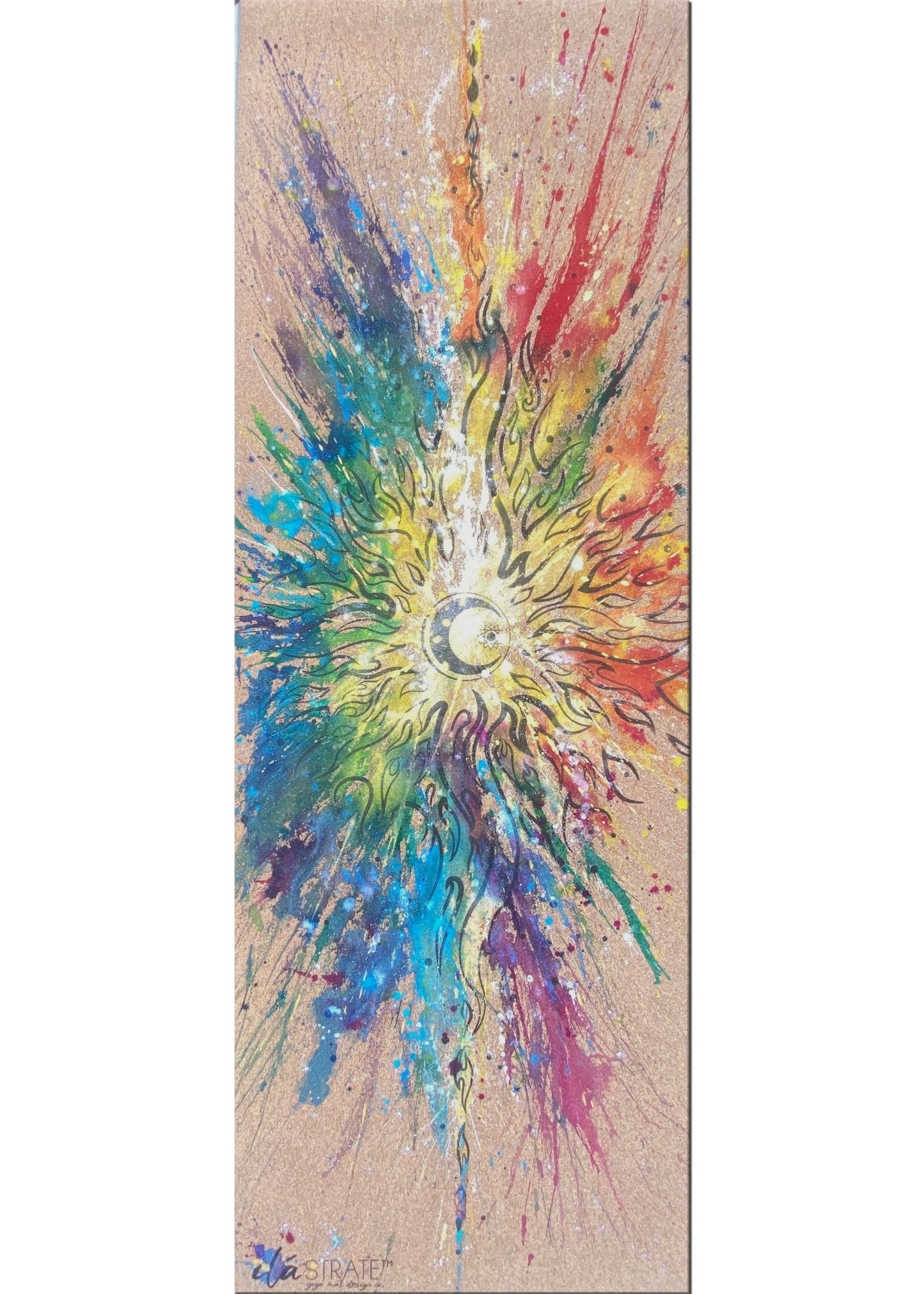 Celestial Cork Yoga Mat - Yoga Mat - Hand Painted - ilāSTRATE™ - 