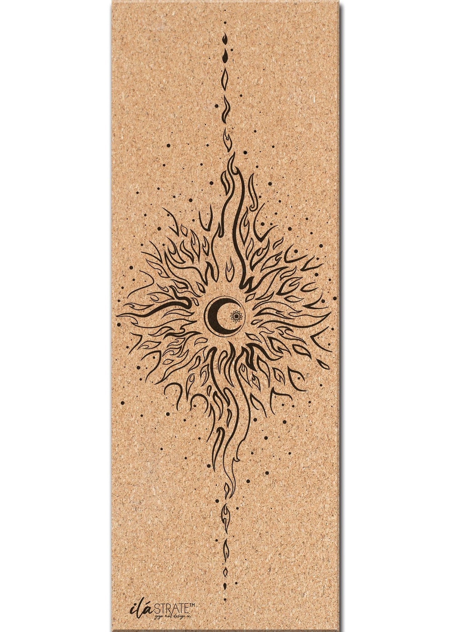 Celestial Cork Yoga Mat - Yoga Mat - Hand Painted - ilāSTRATE™ - 