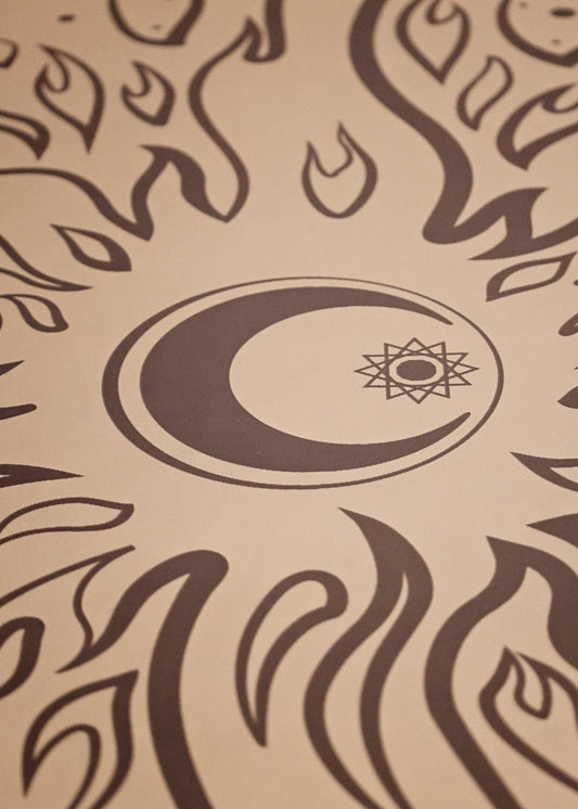 Celestial Pro Mat - Yoga Mat - Hand Painted - ilāSTRATE™ - 