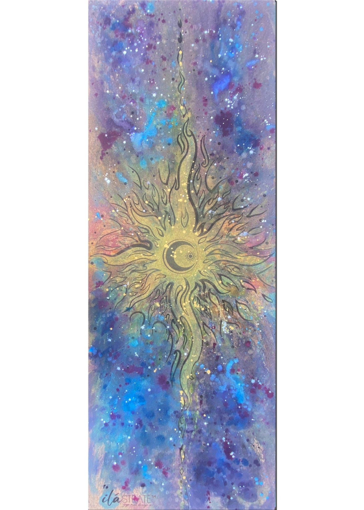 Celestial WANDERER Cork Yoga Mat - Yoga Mat - Hand Painted - ilāSTRATE™ - 