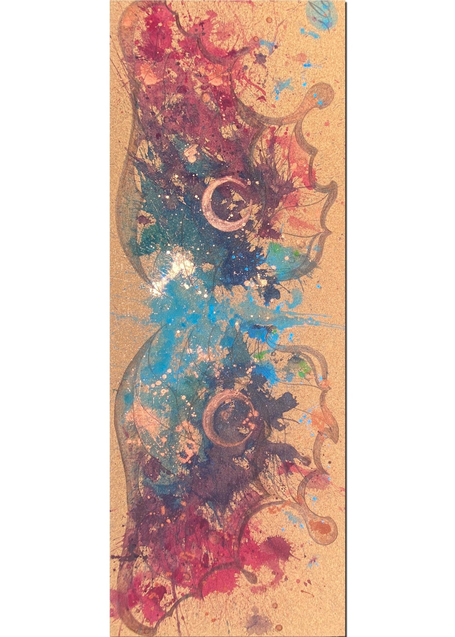 Custom Yoga Mat: Hand Painted Cork Yoga Mat - Yoga Mat - Hand Painted - ilāSTRATE™ - 