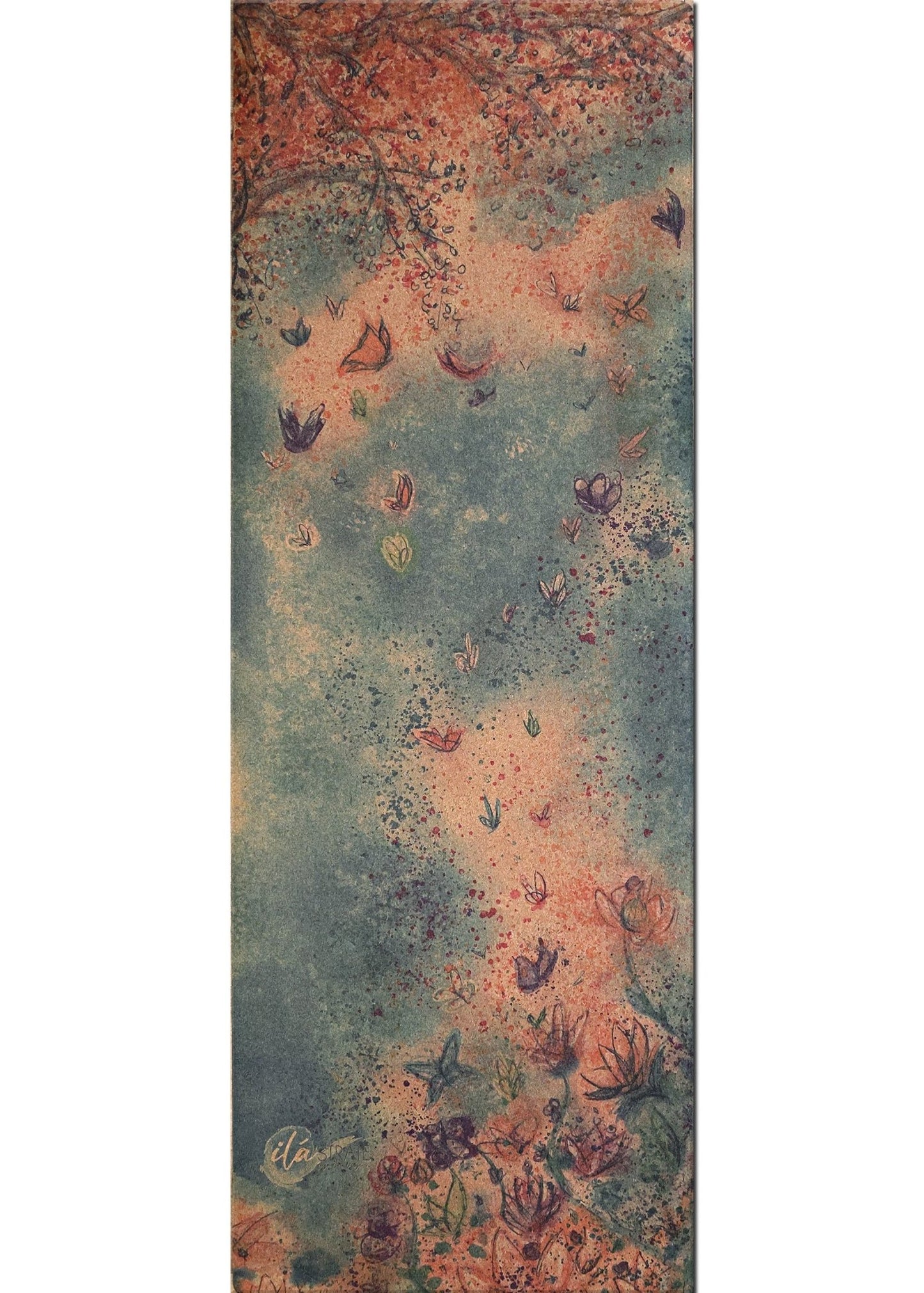 Essence of Spring Cork Yoga Mat - Yoga Mat - Printed Cork - ilāSTRATE™ - 