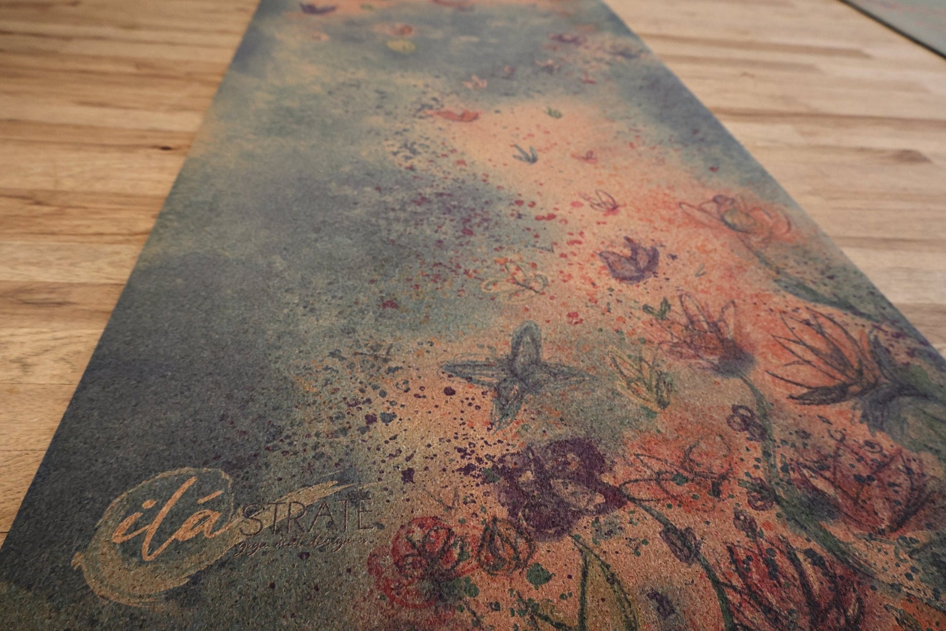 Essence of Spring WANDERER Cork Yoga Mat - Yoga Mat - Printed Cork - ilāSTRATE™ - 