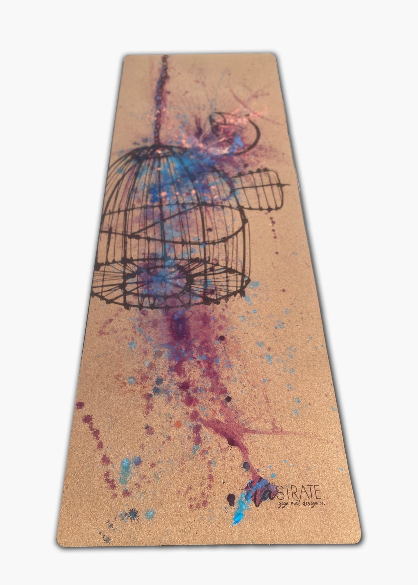 Release Hand painted Cork Yoga Mat - Yoga Mat - Hand Painted - ilāSTRATE™ - 